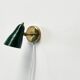 Green Perforated Wall Lamp by Dek A Lux