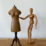 Ancien mannequin de couture miniature