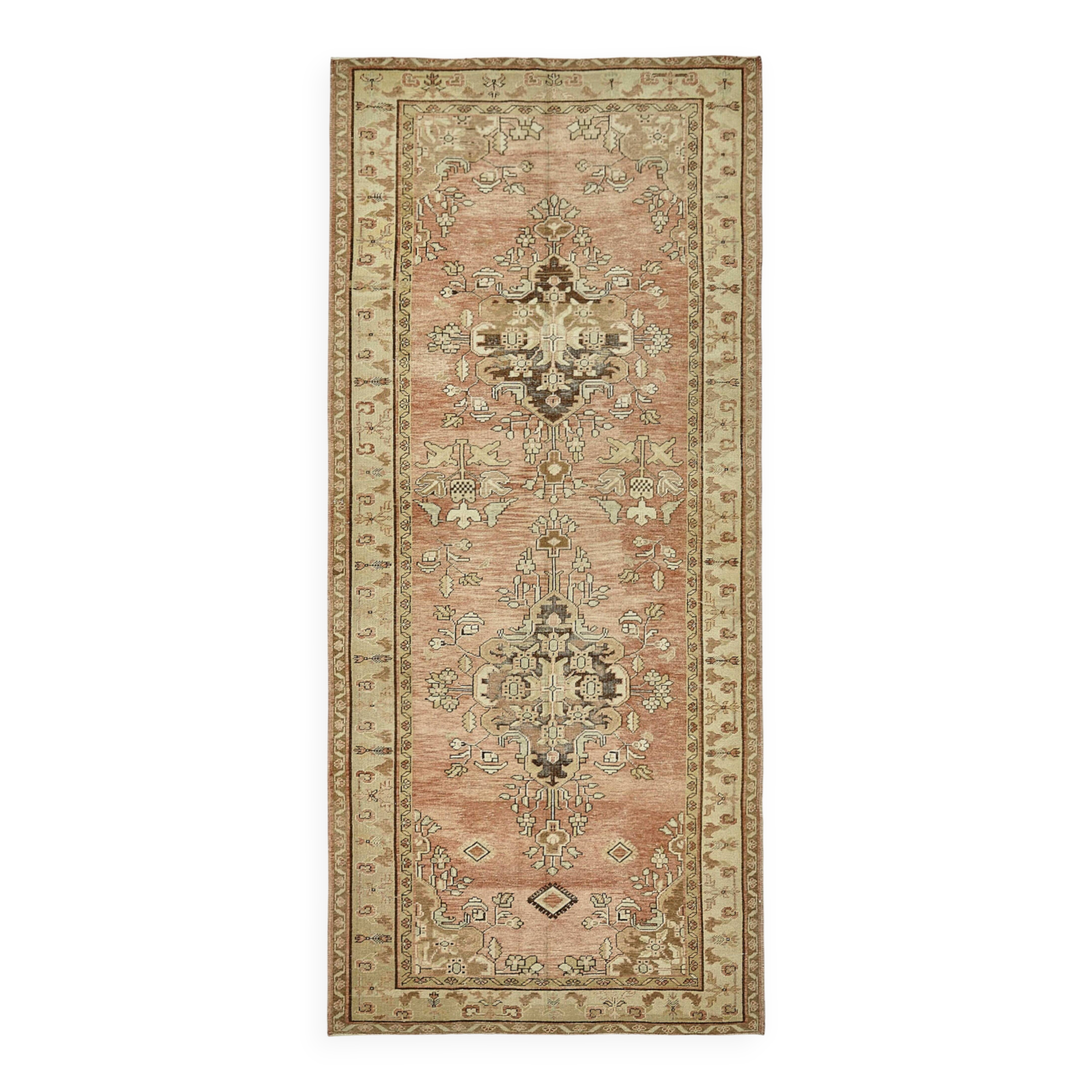 Turkish Vintage Anatolian Rug 150 cm x 334 cm