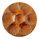 Ceramic Oyster Dish Made in Portugal in Barbotine