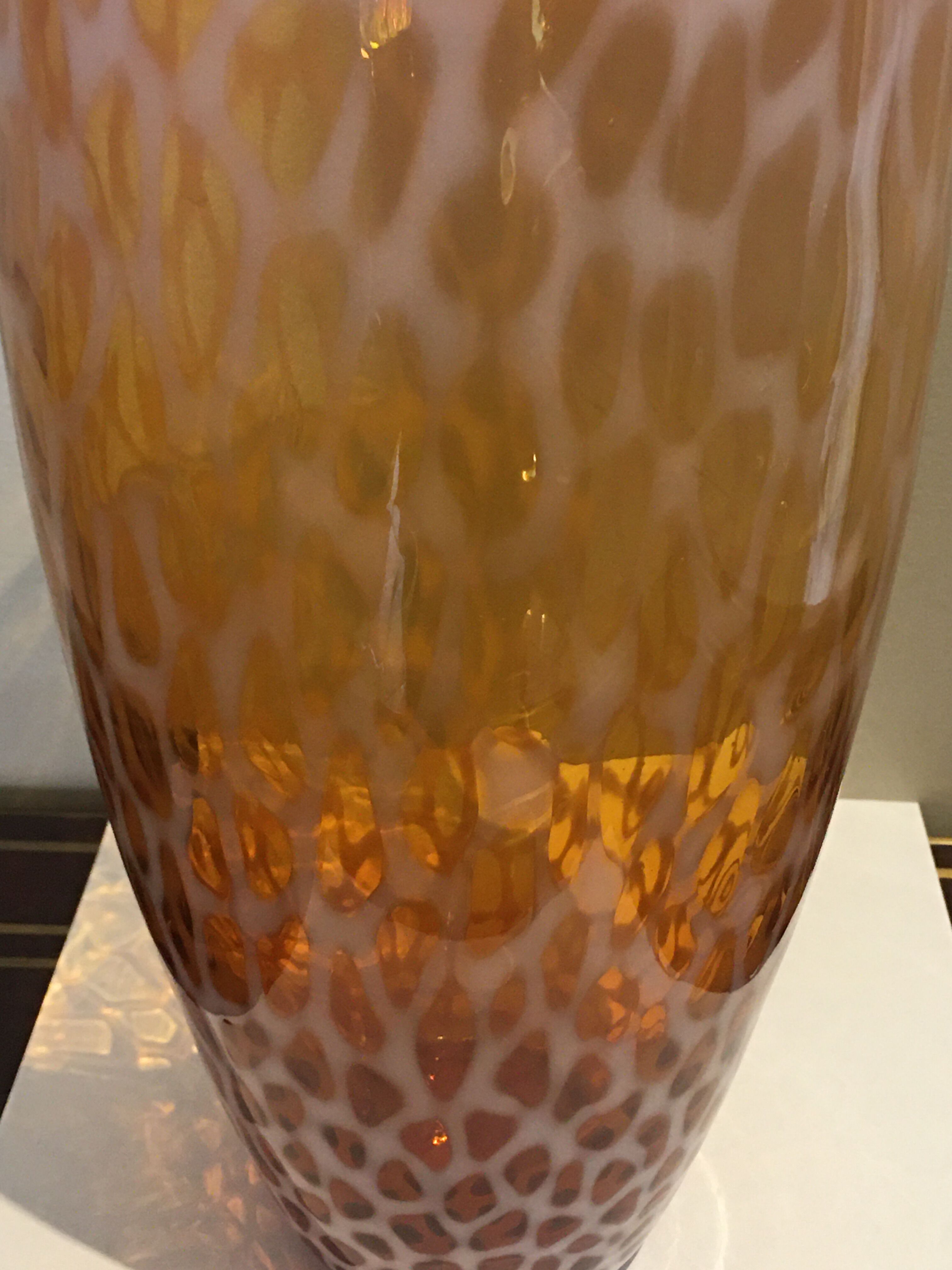 Blown glass vase