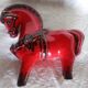 Bitossi - Aldo Londi - Red Roman Horse - glazed ceramic