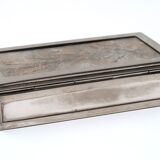 Silver metal box, 50s