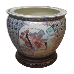 Cache pot chinois en porcelaine