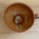 Set of 6 vintage handmade glazed stoneware mugs