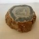 Empty pocket blue agate ashtray