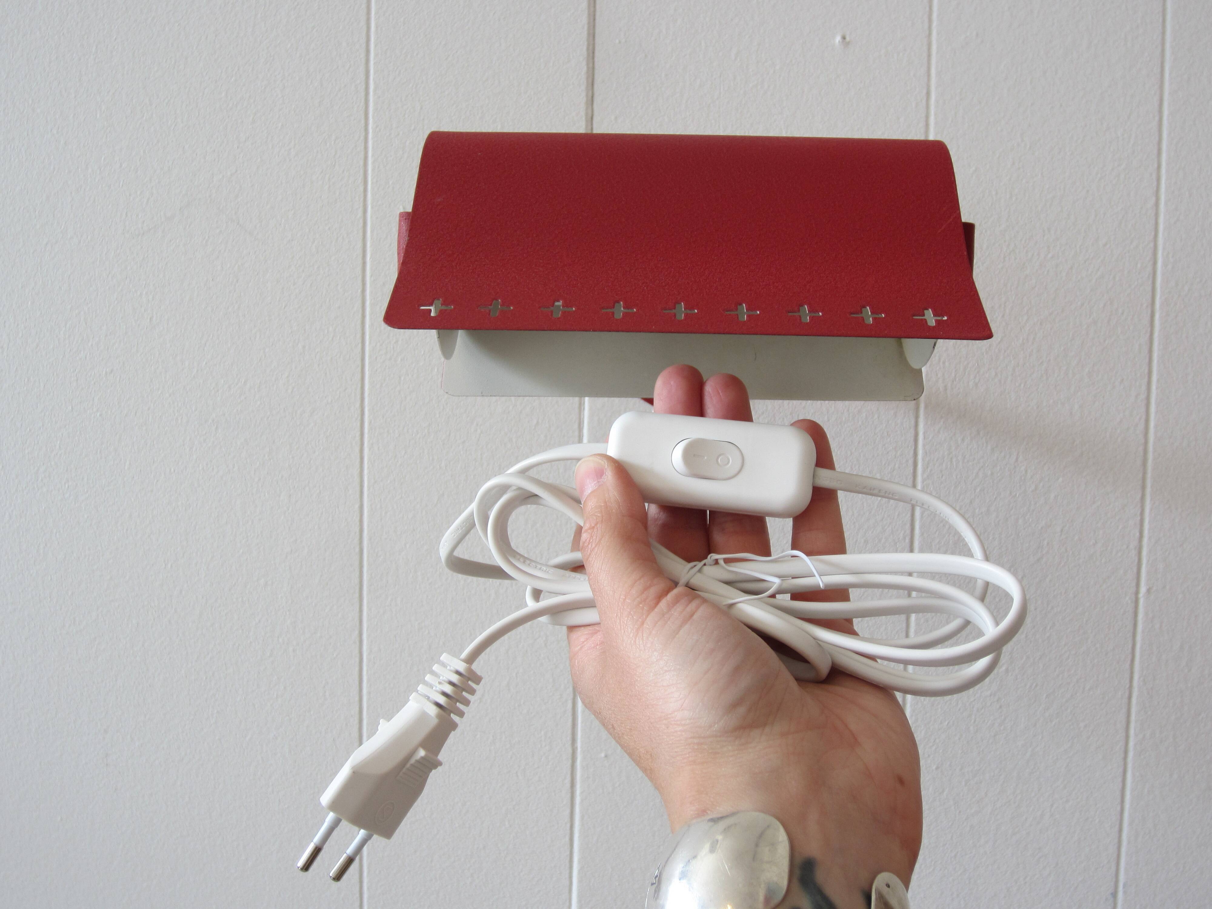 Mid-century Scandinavian articulated wall lamp