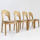 Chaises de salle à manger vintage danoises par Niels Koefoed en chêne massif, 1960s, Set de 4