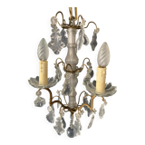 Gilt bronze chandelier with crystal pendants, early 20th century