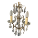 Gilt bronze chandelier with crystal pendants, early 20th century