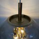 Doria Leuchten globe glass hanging lamp , 1970s