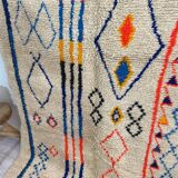 Handmade wool berber rug 246 x 140 cm