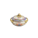 Cracked ceramic candy box with floral and gold decoration, 20th century