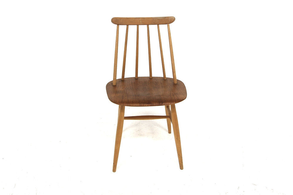 Set of 4 "Fanett" teak chairs by Ilmari Tapiovaara, Sweden, 1960