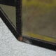 Bevelled mirror in wrought iron 92x48cm