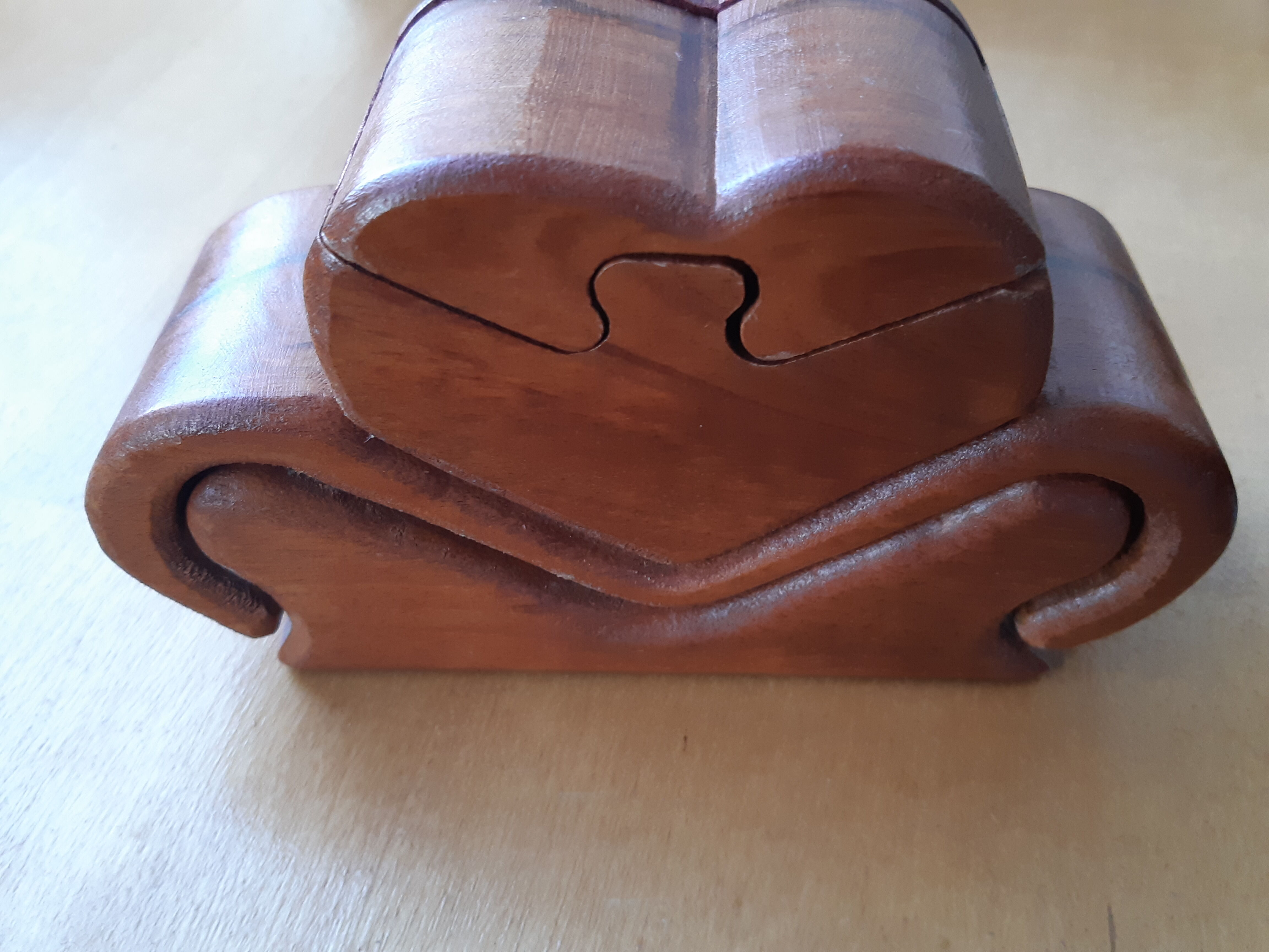 Wooden jewelry secret box