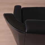 Scandinavian leather armchair, 1960s