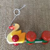 Toy wooden duck