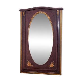 Large carved wooden mirror – Art Nouveau from the 1900s