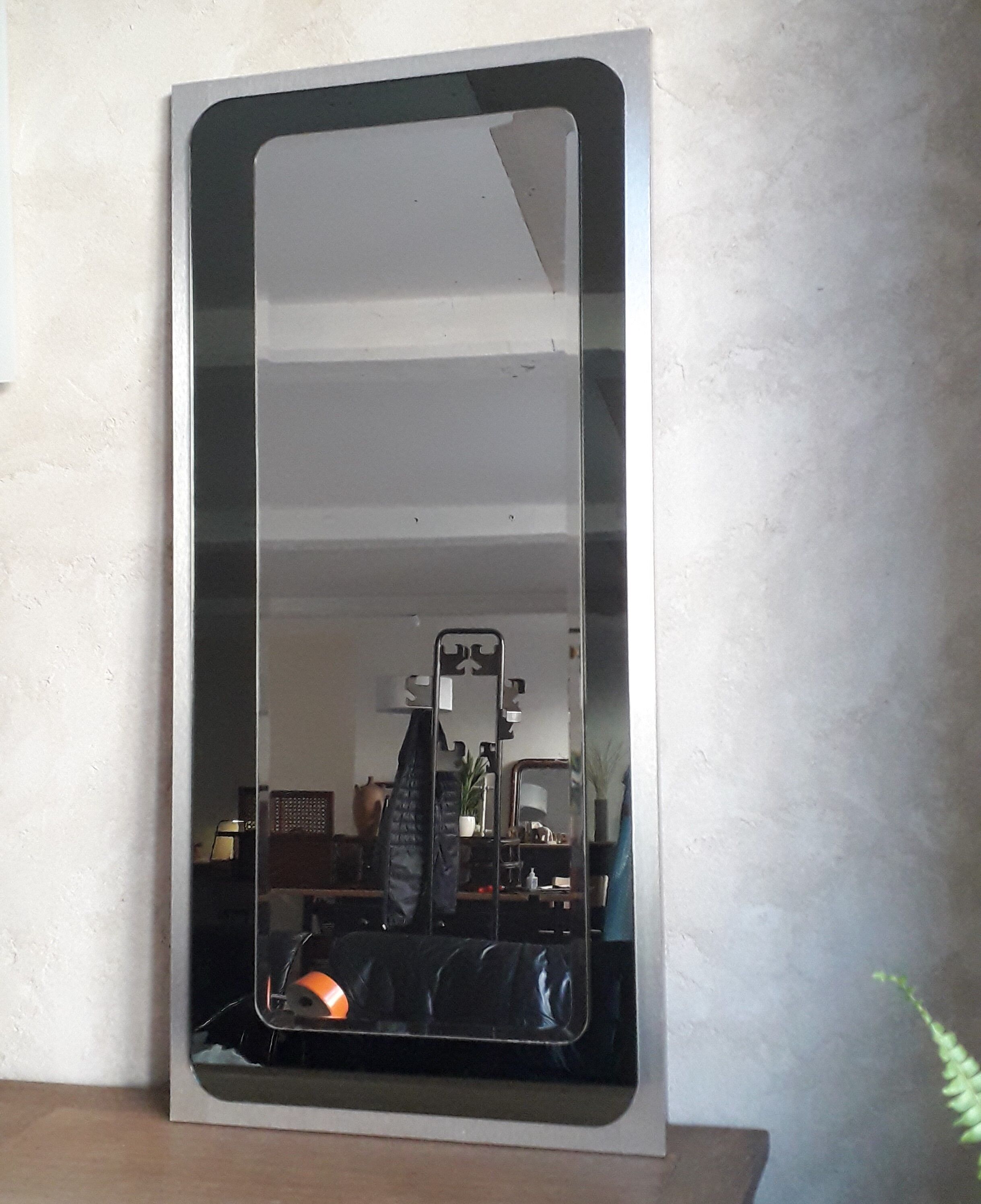 70s two-tone mirror - 97x46cm