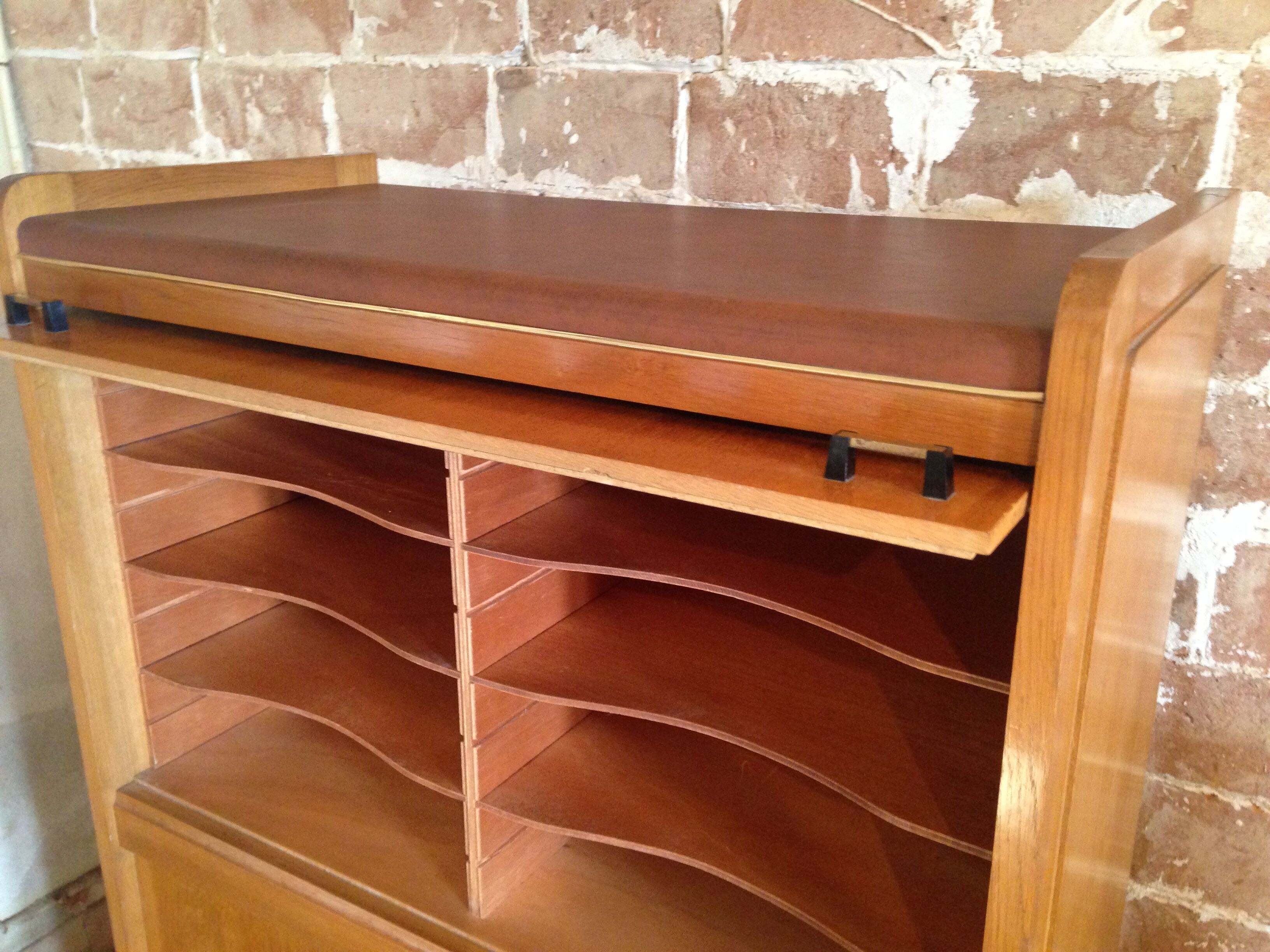 Furniture storage year 50 wood and skai has 16 compartments