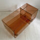 Hifi furniture in vintage smoked plexiglass 70's