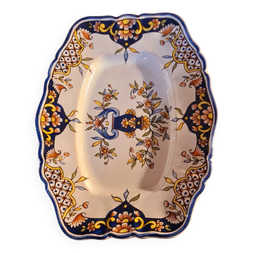 Large Desvres earthenware dish