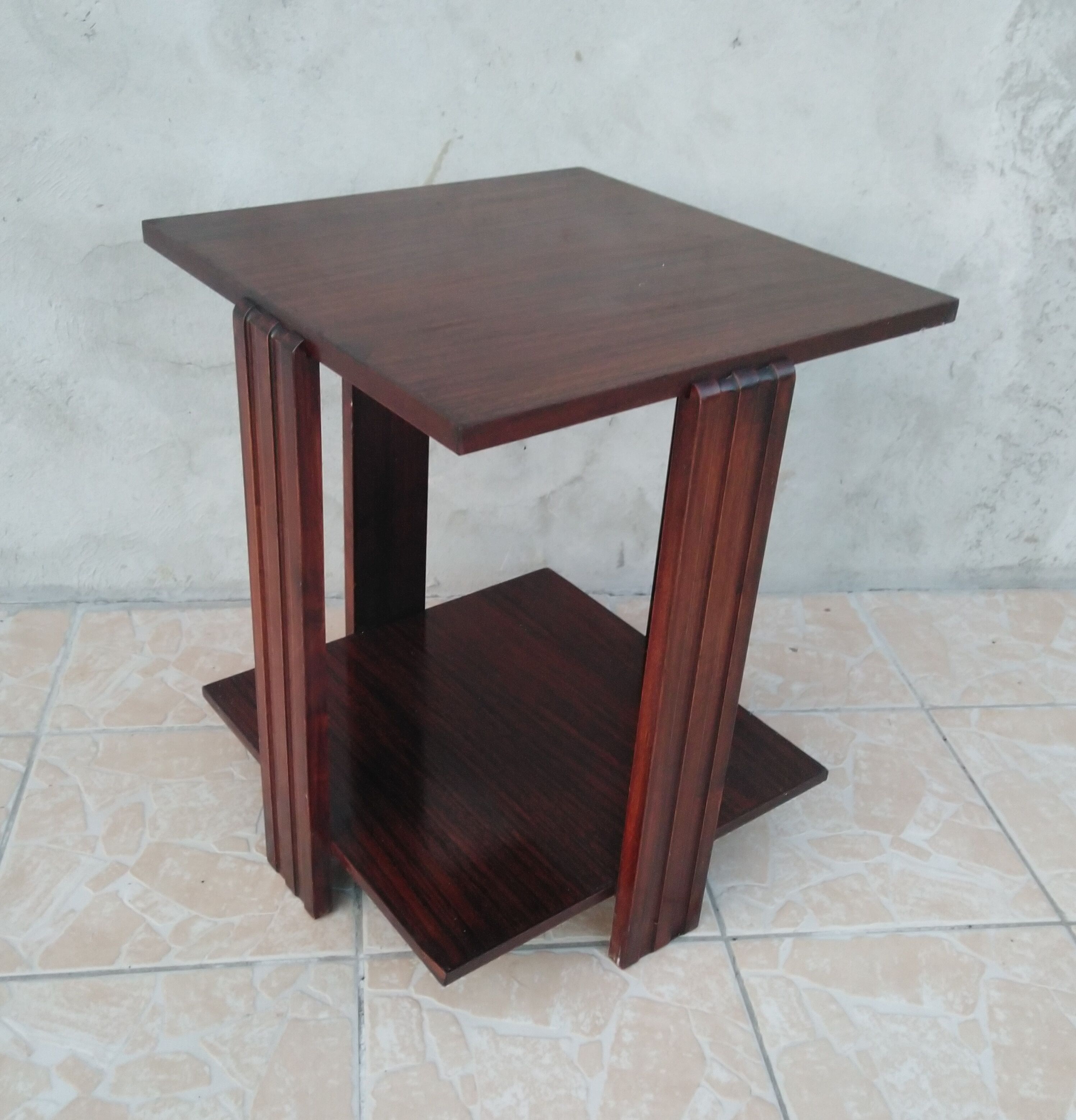 Art Deco side table in macassar ebony