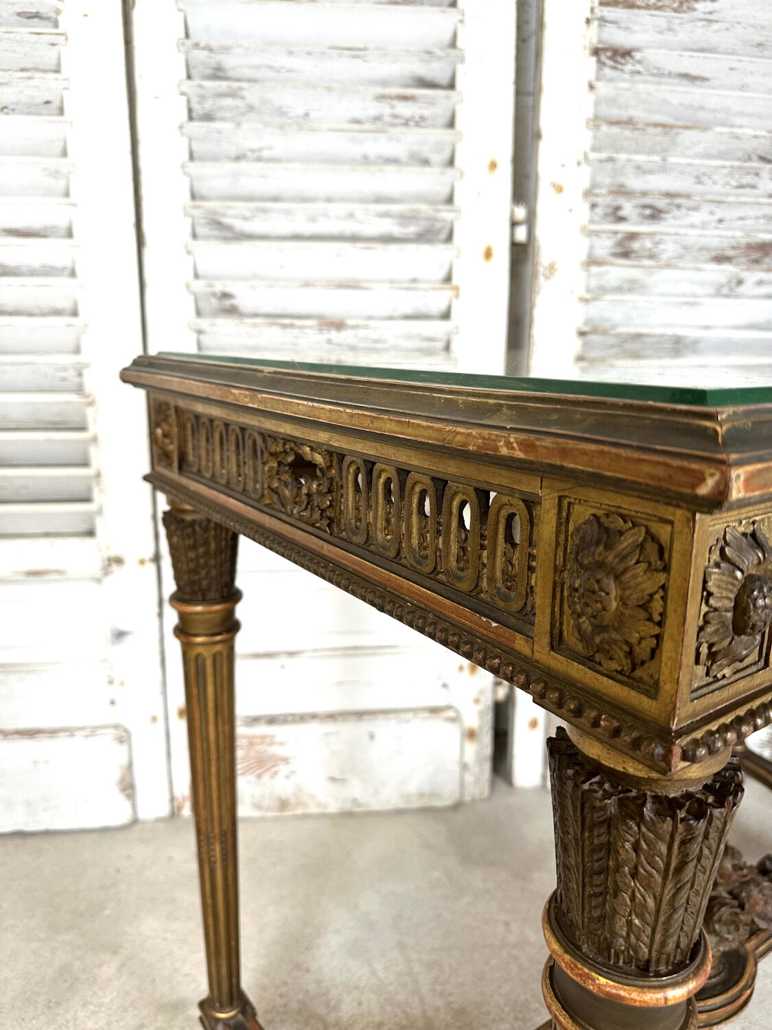 Golden Louis XVI style table