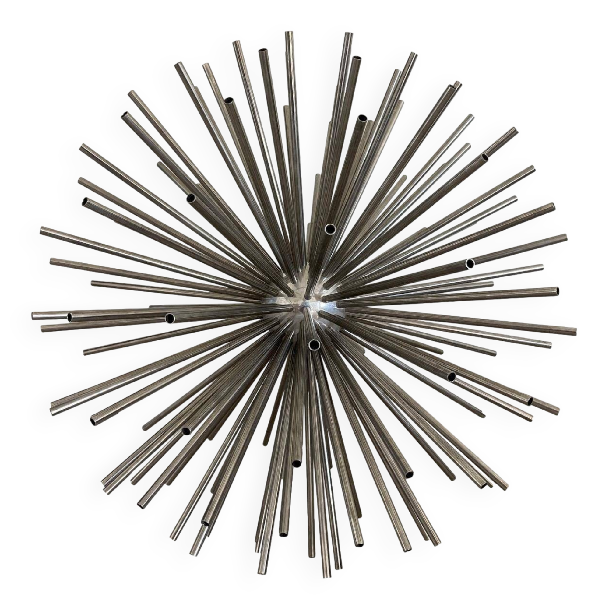 Monumental sculpture Curtis Jere "Asteroid", steel tubes, USA 1970