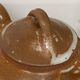 Glazed stoneware teapot