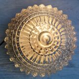 Scandinavian style round clear glass flush mount ceiling or wall lamp