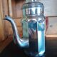 Vintage coffee jug - ADB copper chrome deposited French manufacture - bakelite handle