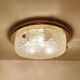Vintage Murano Glass Flush Mount Light, 1970s