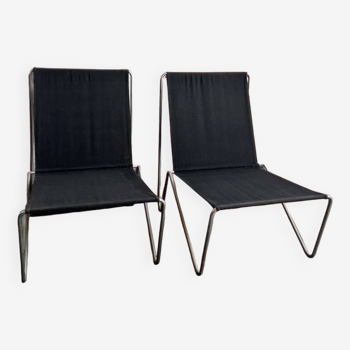 Ensemble de 2 chaises longues / fauteuils vintage verner panton