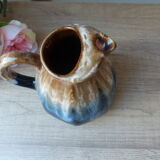 Pichet carafe en grès flammé souvenir signé rocamadour vintage