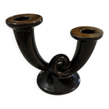Gien earthenware candlestick / candlestick