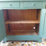 Parisian sideboard gray blue green