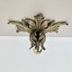 35cm handmade Brass Floral Theatre Wall Ceiling Light, Italy 1970