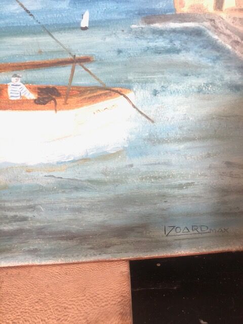 Marine paint on wood