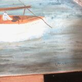 Marine paint on wood