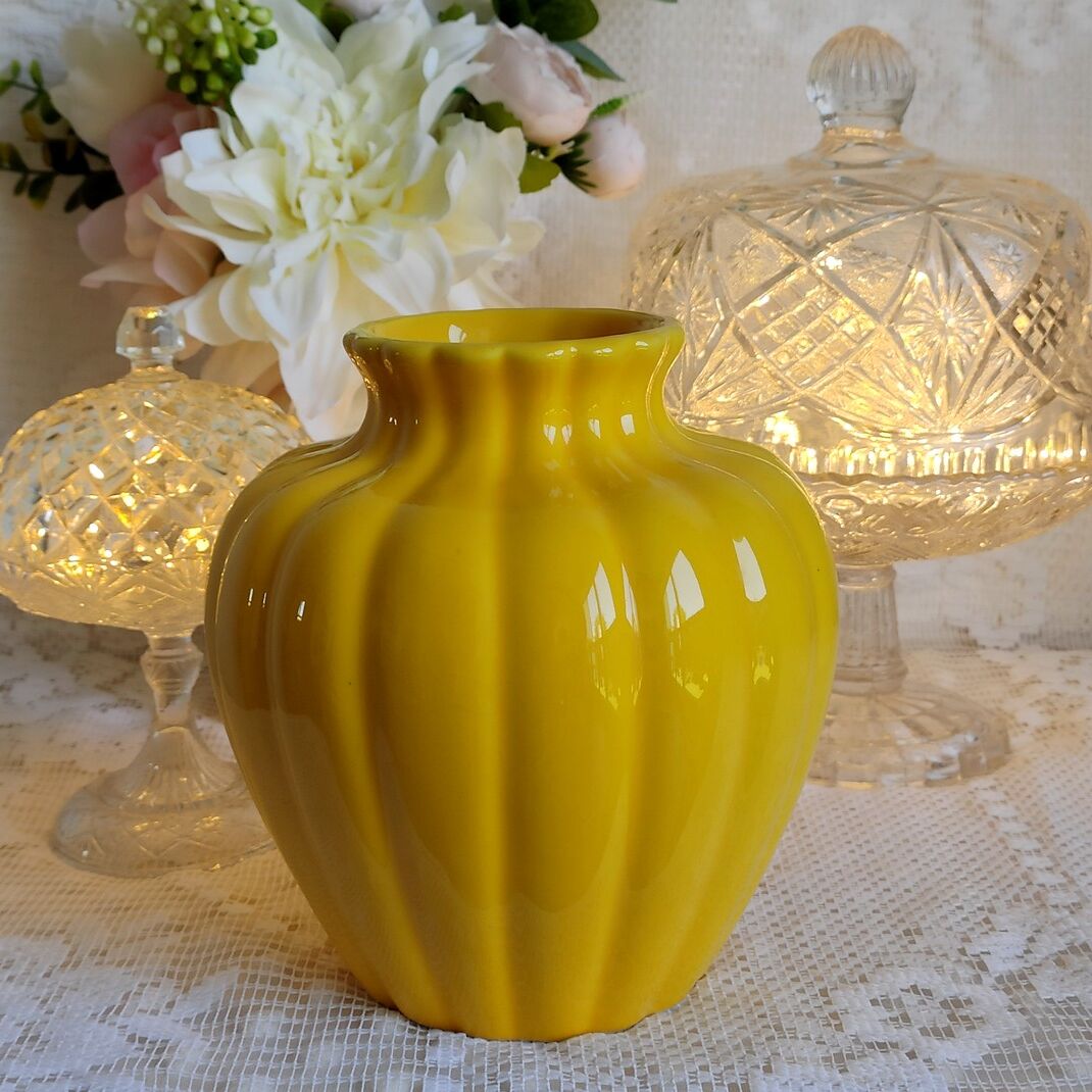 Small yellow vase