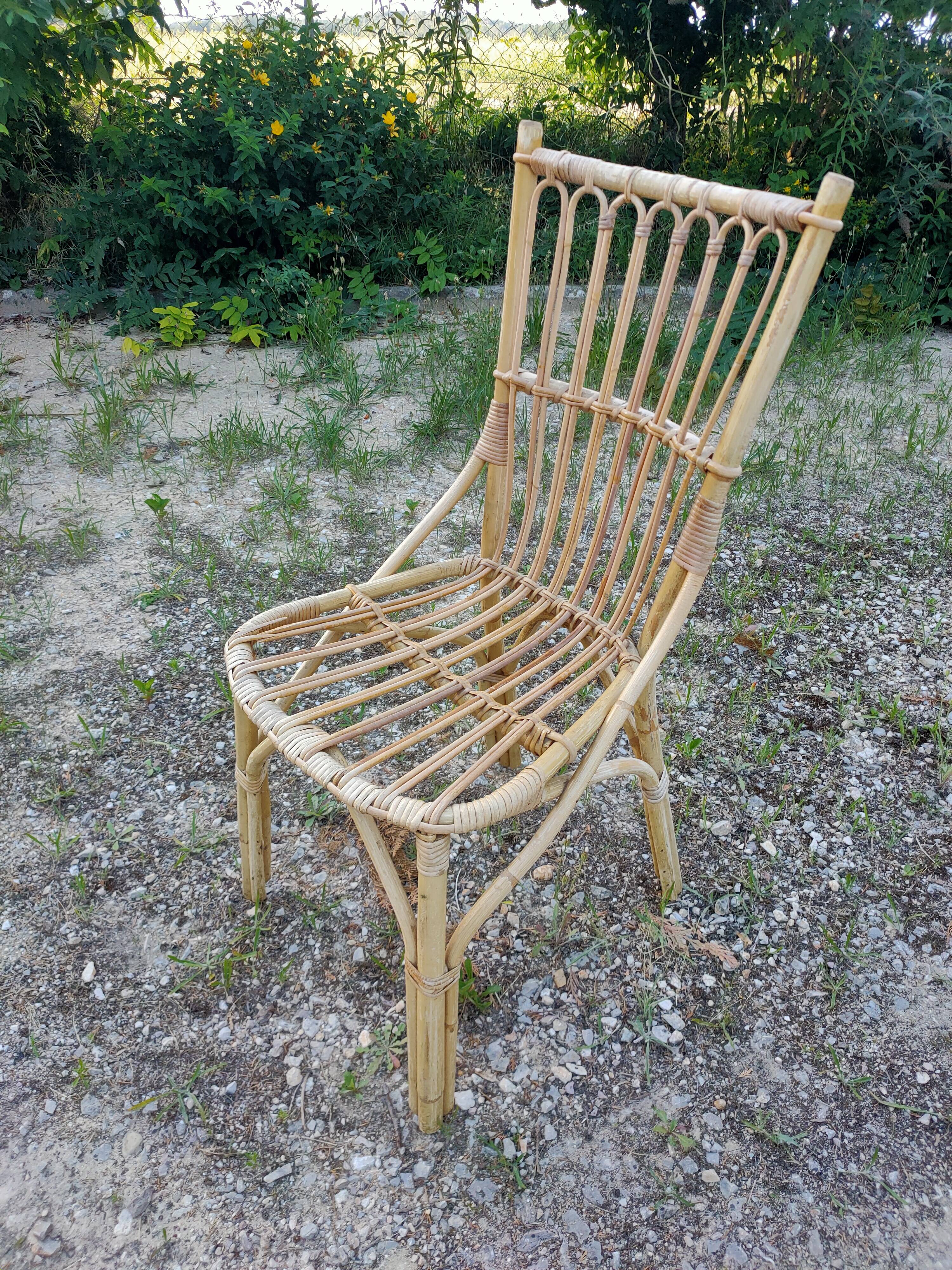 4 rattan chairs