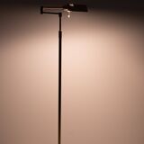 Holtkoetter Brass swing arm floor lamp Germany 1980s