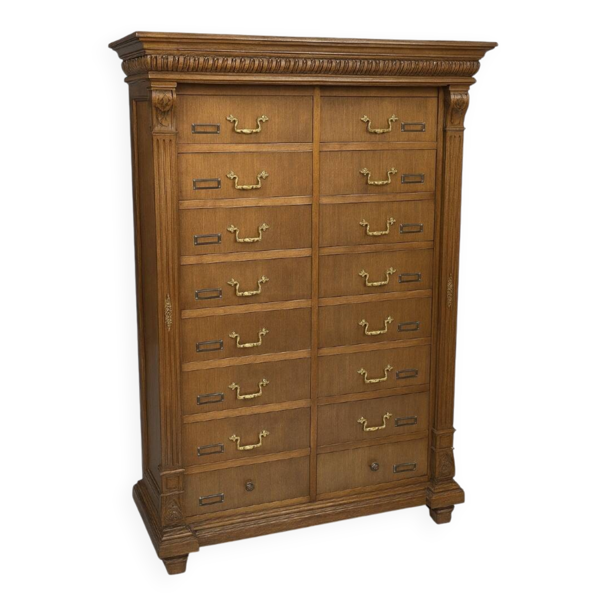 Antique solid wood workshop furniture in Renaissance style.