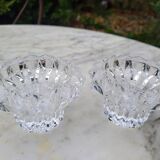 Pair of crystal candlesticks