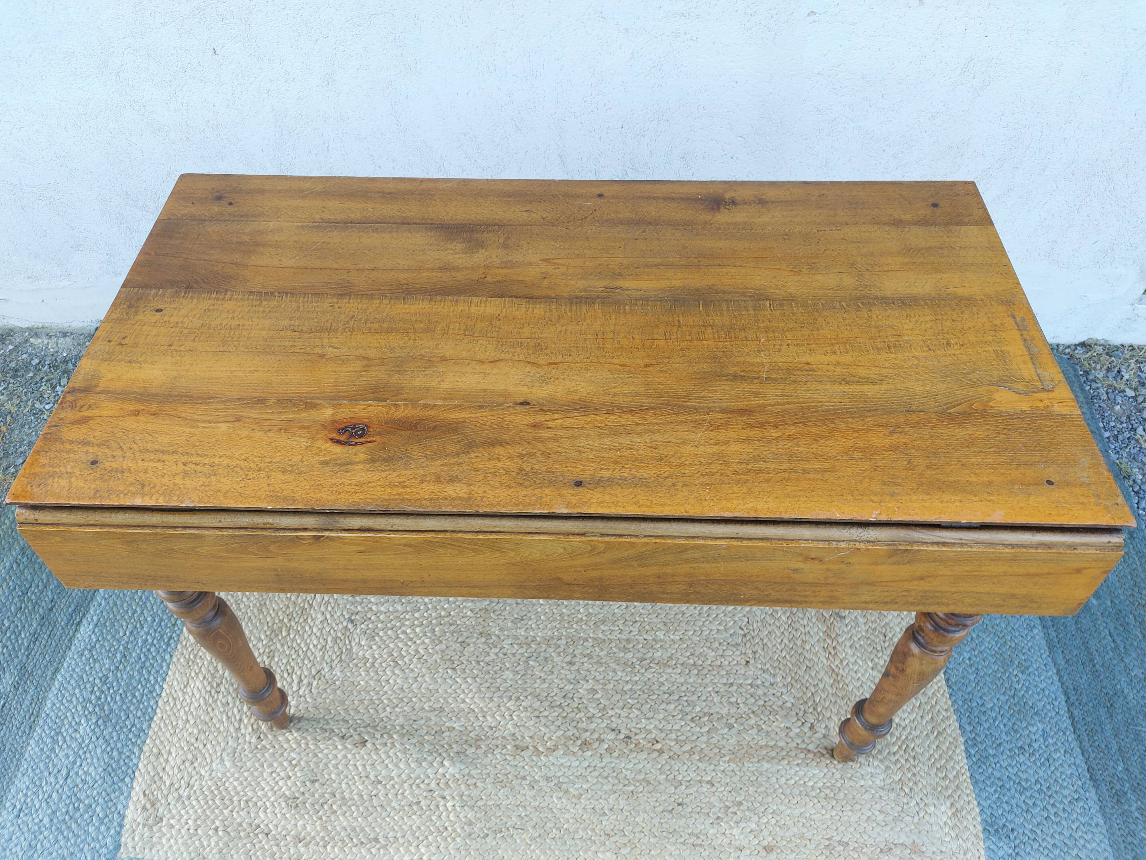 wooden table with extensions