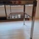 1970s glass and chrome design desk attributed to Willy Rizzo