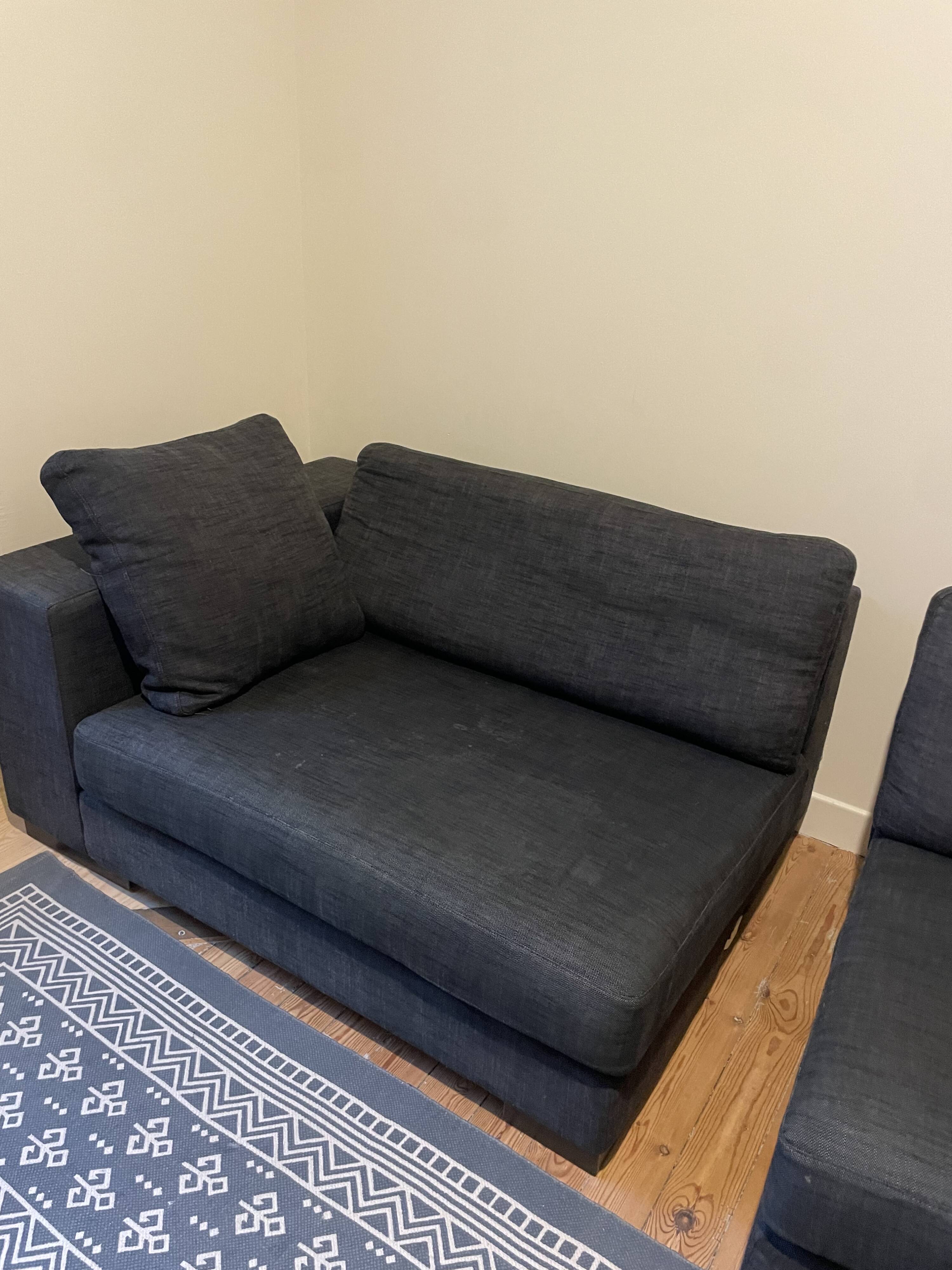 Home Spirit modular sofa in anthracite fabric – contemporary design