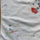 Monogrammed napkins with country pattern